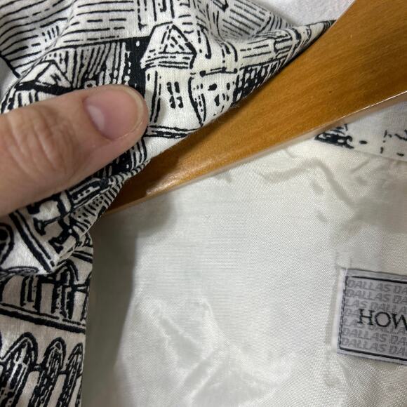 Howard Wolf Vintage Blazer 16 Black White City Scape Sequins Art to Wear Lined - Picture 12 of 16